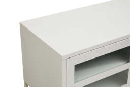 Stone Metal Media Unit – White (Two Door) - thumbnail 4
