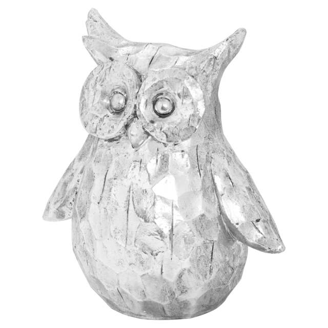 A Wise & Whimsical Friend: Olive the Large Silver Ceramic Owl - image 1