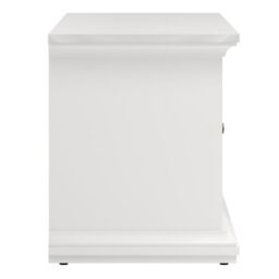 Paris TV Unit with 2 Framed Doors in White Finish - thumbnail 2
