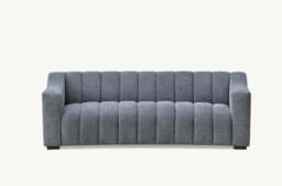 3 Seater Sofa in Iron Bouclé Fabric – Aluxo Astoria Modern Design - thumbnail 4