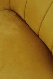 Corbridge Elegant Mustard Velvet Chaise Longue - thumbnail 2