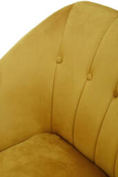 Corbridge Elegant Mustard Velvet Chaise Longue - thumbnail 3