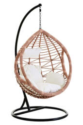 Reed Natural Rattan Effect Hanging Chair - thumbnail 1