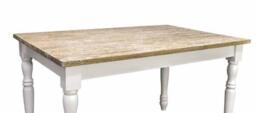 Liorisse Country Dining Table 140 x 90 Antique White - thumbnail 3