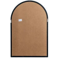 Black Wood Arched Window Style Mirror - thumbnail 5