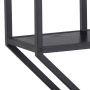 Seaford Octagonal Metal Wall Shelf in Matte Black - thumbnail 5