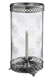 Henley Nickel-Finish Hurricane Candle Holder - thumbnail 5