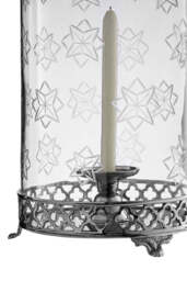 Henley Nickel-Finish Hurricane Candle Holder - thumbnail 2
