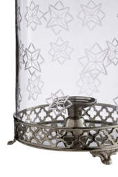 Henley Nickel-Finish Hurricane Candle Holder - thumbnail 3