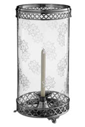 Henley Nickel-Finish Hurricane Candle Holder - thumbnail 6
