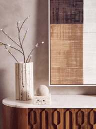 Wall Art Abstract Canvas Sundown Textured Neutral - thumbnail 6