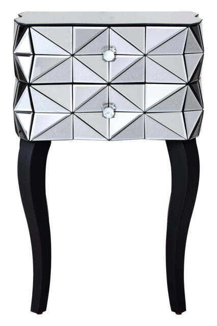 Aspen 2-Drawer Bedside Table with 3D Effect - image 1