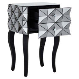 Aspen 2-Drawer Bedside Table with 3D Effect - thumbnail 5