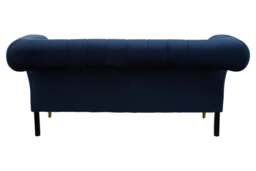 Thistle Two Seat Sofa – Midnight Blue Velvet - thumbnail 3