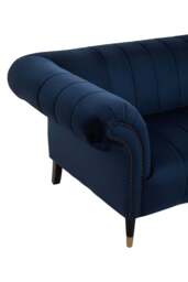 Thistle Two Seat Sofa – Midnight Blue Velvet - thumbnail 5