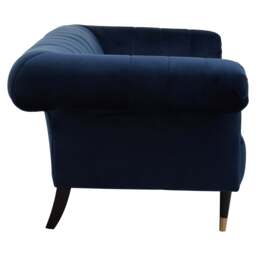 Thistle Two Seat Sofa – Midnight Blue Velvet - thumbnail 2