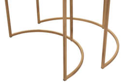 Kingsley White Marble Semi-Circle Nest (Set of 2) - thumbnail 2