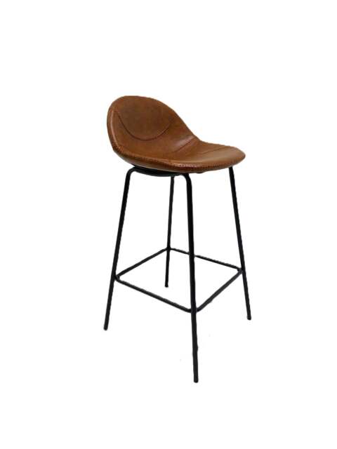 Lunmere Baseball Barstool Tan SET OF 2 - image 1