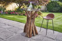 Lunmere Baseball Barstool Tan SET OF 2 - thumbnail 3
