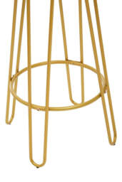 Mirador Bar Table & Stool Set – Gold Finish (3Pc) - thumbnail 2