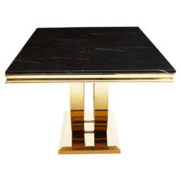 Snowdrop Dining Table – Black Marble (Rectangular) - thumbnail 6