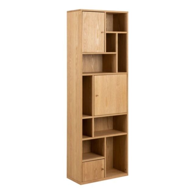 Rangoon 3 Door Bookcase in Oak - image 1
