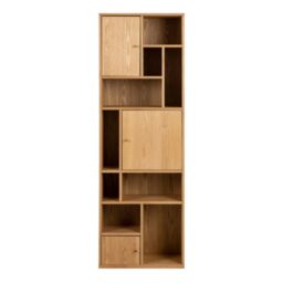 Rangoon 3 Door Bookcase in Oak - thumbnail 5