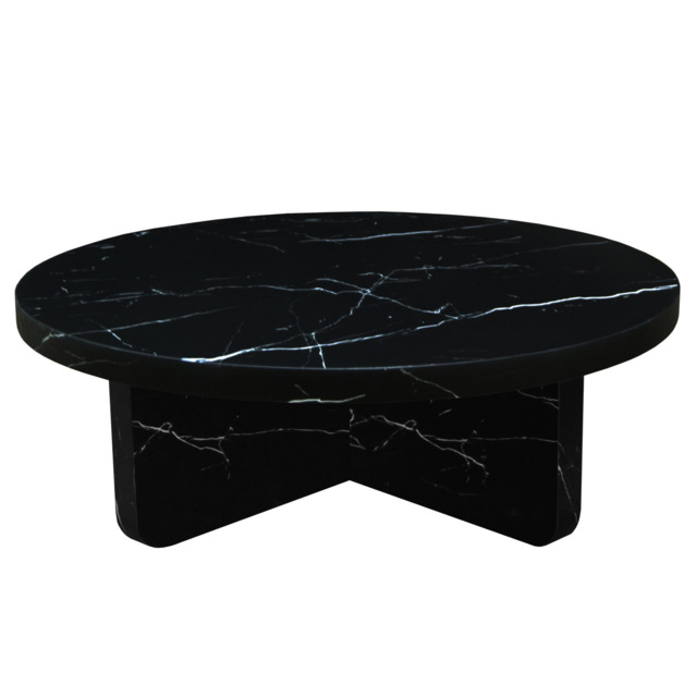 Iveron Round Coffee Table Matt Black