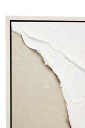 Textured Wall White Natural Art Canvas and Plaster Sundown - thumbnail 6