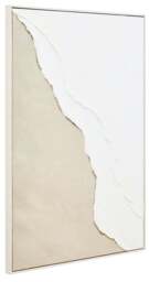 Textured Wall White Natural Art Canvas and Plaster Sundown - thumbnail 5