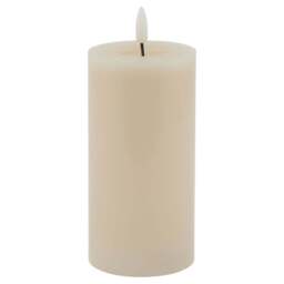 Luxe Collection Melt Effect 3 x 6 Taupe LED Wax Candle