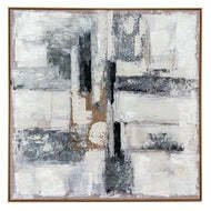 Fusion Hand-Painted Canvas Wall Art in Frame - image 1