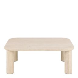 Solano Rectangular Coffee Table in Light Travertine 100x75cm - thumbnail 3