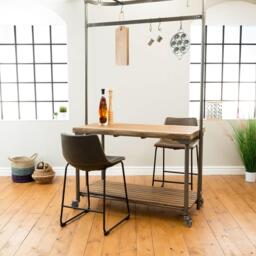 Nevoria Counter Stool Grey SET OF 2 - thumbnail 3