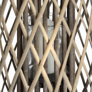 Large Standing Wicker Lantern for Home & Garden - thumbnail 2