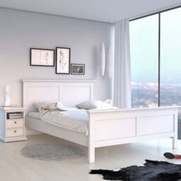 Paris Super King Bed Frame 180 x 200cm in White Finish - thumbnail 5