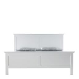 Paris Super King Bed Frame 180 x 200cm in White Finish - thumbnail 3