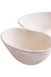 Bowl White Montrelle Abstract Textured - thumbnail 4
