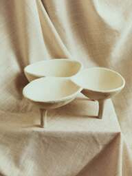 Bowl White Montrelle Abstract Textured - thumbnail 6