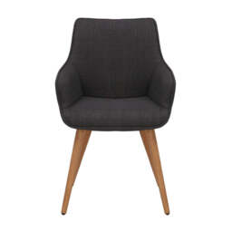Bude Dining Chair Slate Grey Twill SET OF 2 - thumbnail 3