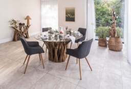 Bude Dining Chair Slate Grey Twill SET OF 2 - thumbnail 2