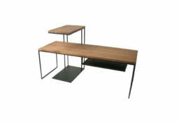 Kelmora Slim Coffee and Over Arm Lamp Nest of Tables