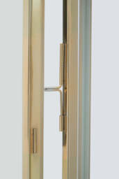 Seaville Steel Lantern – Gold with Hair-on-Leather Handle (Large) - thumbnail 2