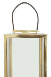 Seaville Steel Lantern – Gold with Hair-on-Leather Handle (Large) - thumbnail 4