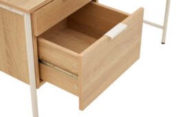 Norwood One-Drawer Desk – Natural Oak - thumbnail 2