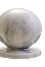 Marble Calvion White Ball Sculpture - thumbnail 2