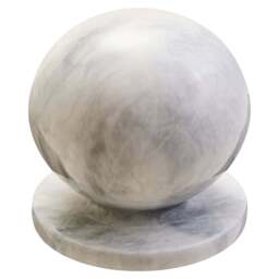 Marble Calvion White Ball Sculpture - thumbnail 4