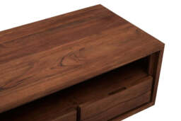 Hertford Acacia Three-Drawer Media Unit - thumbnail 5