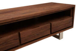 Hertford Acacia Three-Drawer Media Unit - thumbnail 4