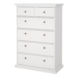 Paris Chest of 6 Drawers in White - thumbnail 2